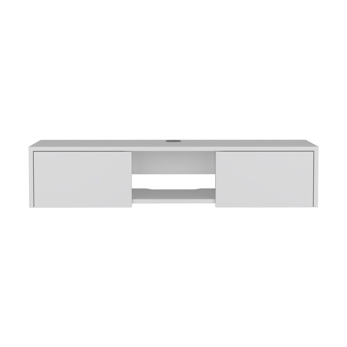FMFURNITURE - Panel TV 49 Con 2 Puertas Fm-011B - Blanco
