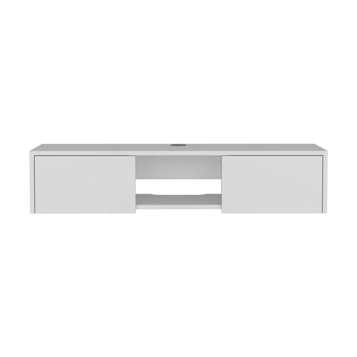 FMFURNITURE - Panel TV 49 Con 2 Puertas Fm-011B - Blanco