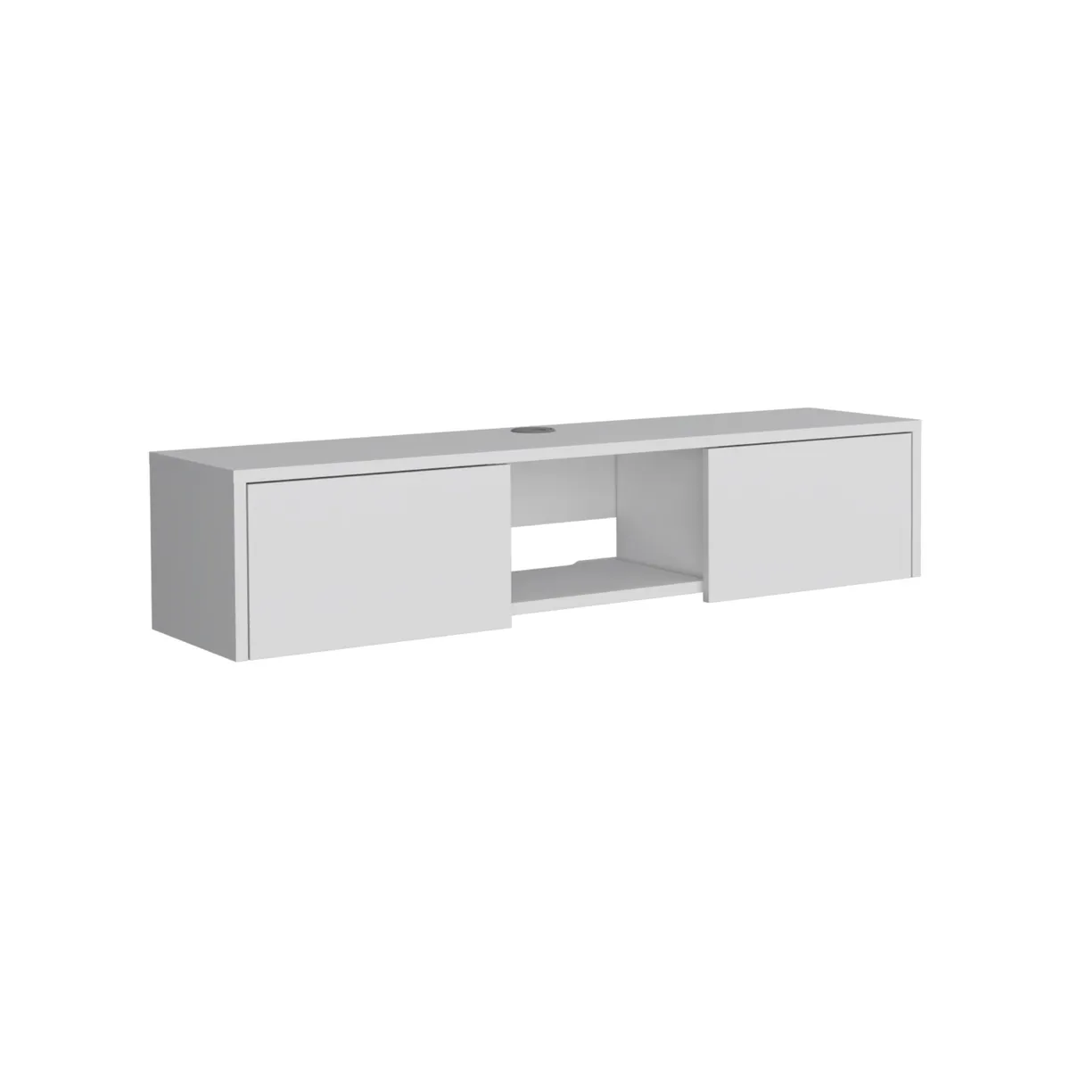 FMFURNITURE - Panel TV 49 Con 2 Puertas Fm-011B - Blanco