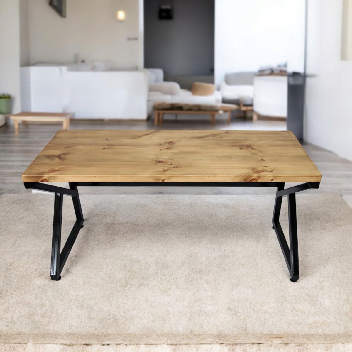 MUEBLES NEW - MESA ESCRITORIO 150x60x75 GRUESA 15mm MADERA DE PINO