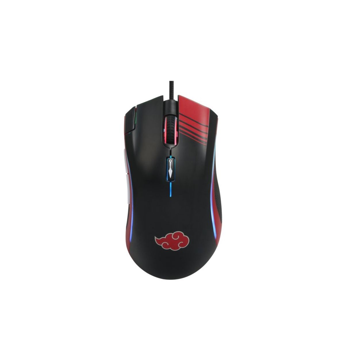 GENERICO - Mouse Gamer Checkpoint MX-200, Akatsuki, 10000 DPI, RGB, Negro/Rojo