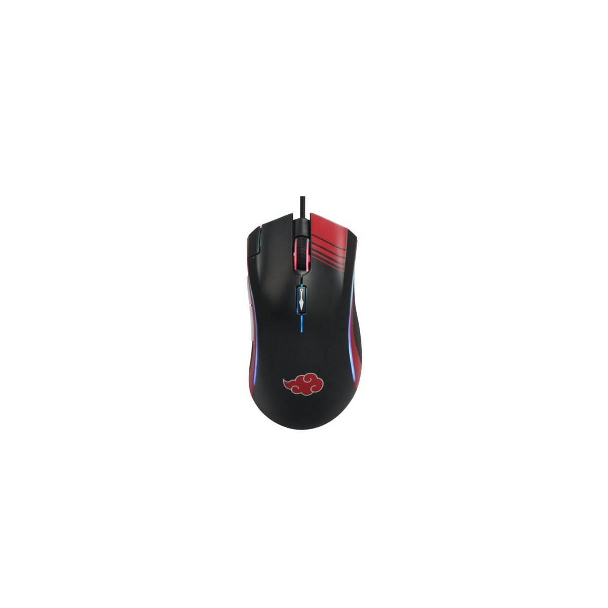 GENERICO - Mouse Gamer Checkpoint MX-200, Akatsuki, 10000 DPI, RGB, Negro/Rojo