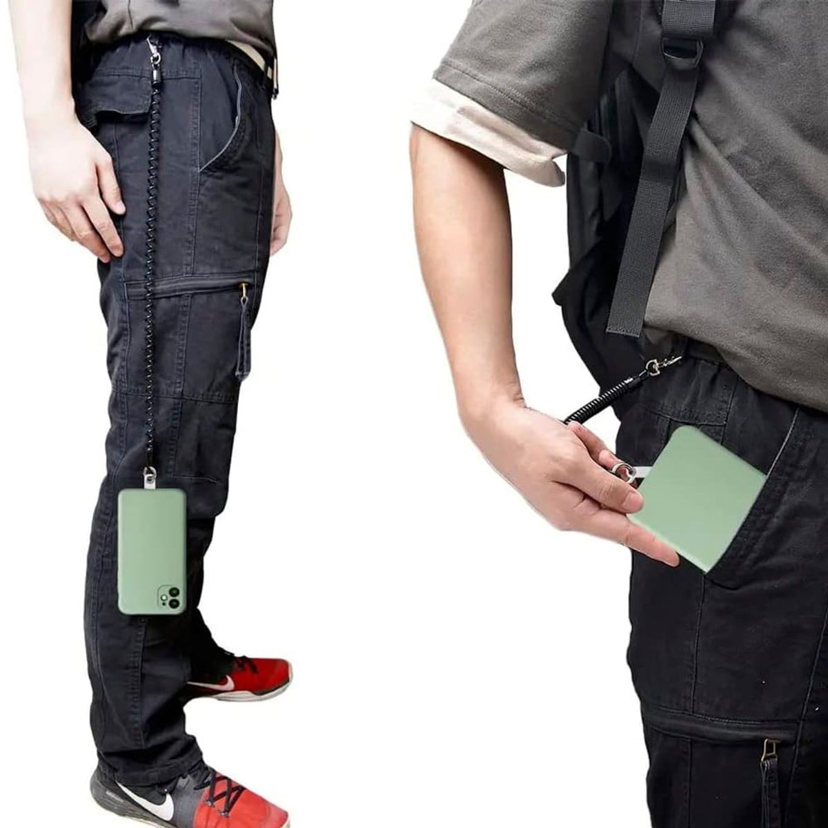 NEWO - Correa Antirrobo Celular seguridad colgador con mosquetón