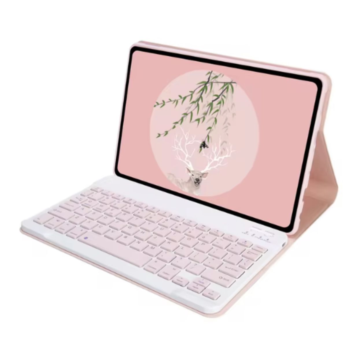 GENERICO - Funda Con Teclado Rosa Para Tablet Xiaomi Redmi Pad Se 11" 2023 Español