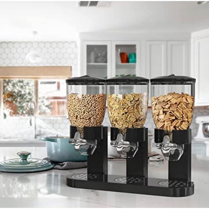 GENERICO - Contenedor Triple dispensador de Cereal o granos
