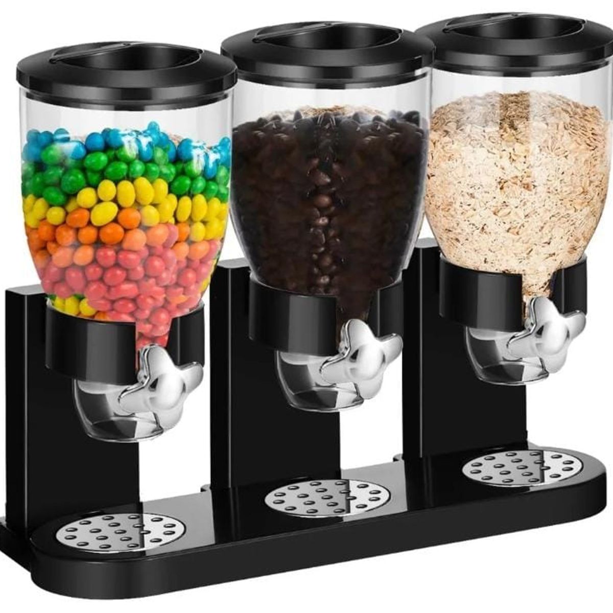 GENERICO - Dispensador de Cereales y Granos 3 contenedores