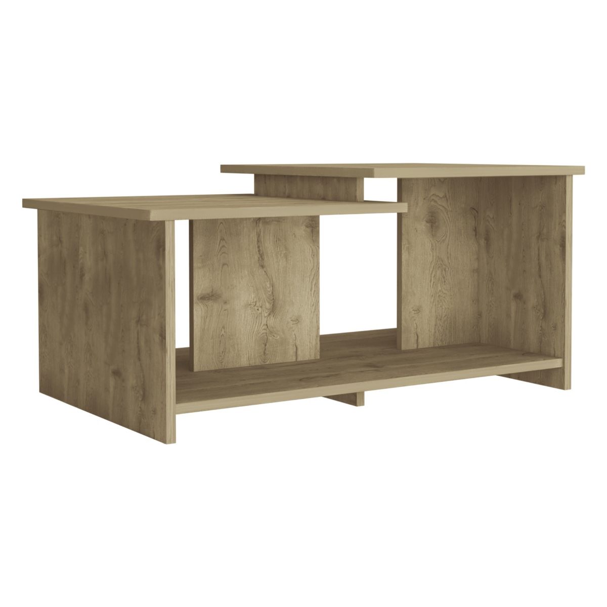 FMFURNITURE - Mesa De Centro - Café Claro 41.6x89.3x53.1 cm