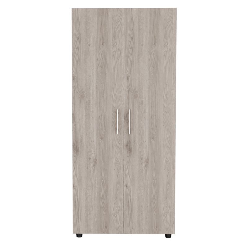 FMFURNITURE - Closet 2 Puertas - Gris Claro 180x80x48 cm