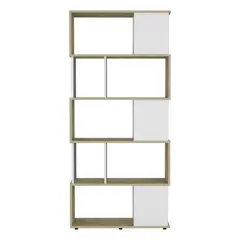 FMFURNITURE - Biblioteca 5 Niveles Fm-018C - Café Claro