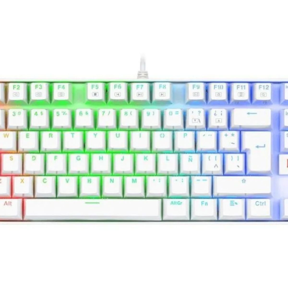REDRAGON - Teclado Gamer - Redragon Kumara K552 Rainbow - 80% Switch Red USB