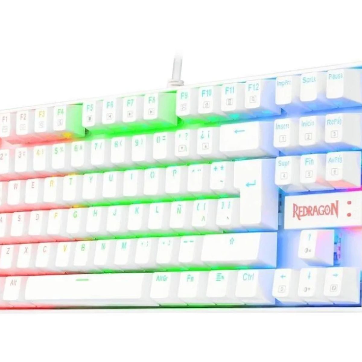 REDRAGON - Teclado Gamer - Redragon Kumara K552 Rainbow - 80% Switch Red USB