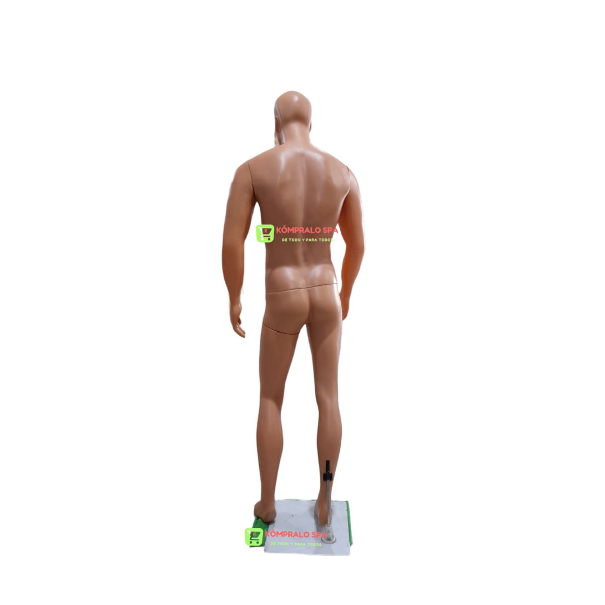 GENERICO - Maniqui Cuerpo Entero Hombre Plastico Beige Brazos Fitness