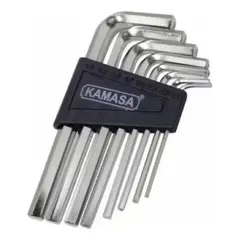 GENERICO - Juego De Llaves Allen Hexagonales 8pzas