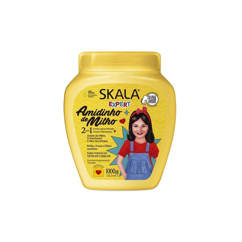 SKALA - Mascara Capilar Hidratante Almidon de Maiz Kids para niños 1kg Skala