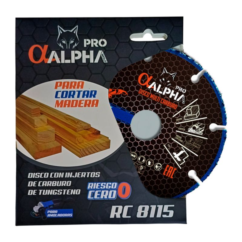ALPHA PRO - Disco de Corte Madera 4 1/2 X 1.2 ALPHA PRO