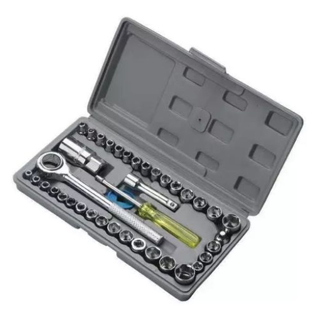 GENERICO - Juego Dados 40 Piezas 1/4 Y 3/8 Chicharra Bicicleta