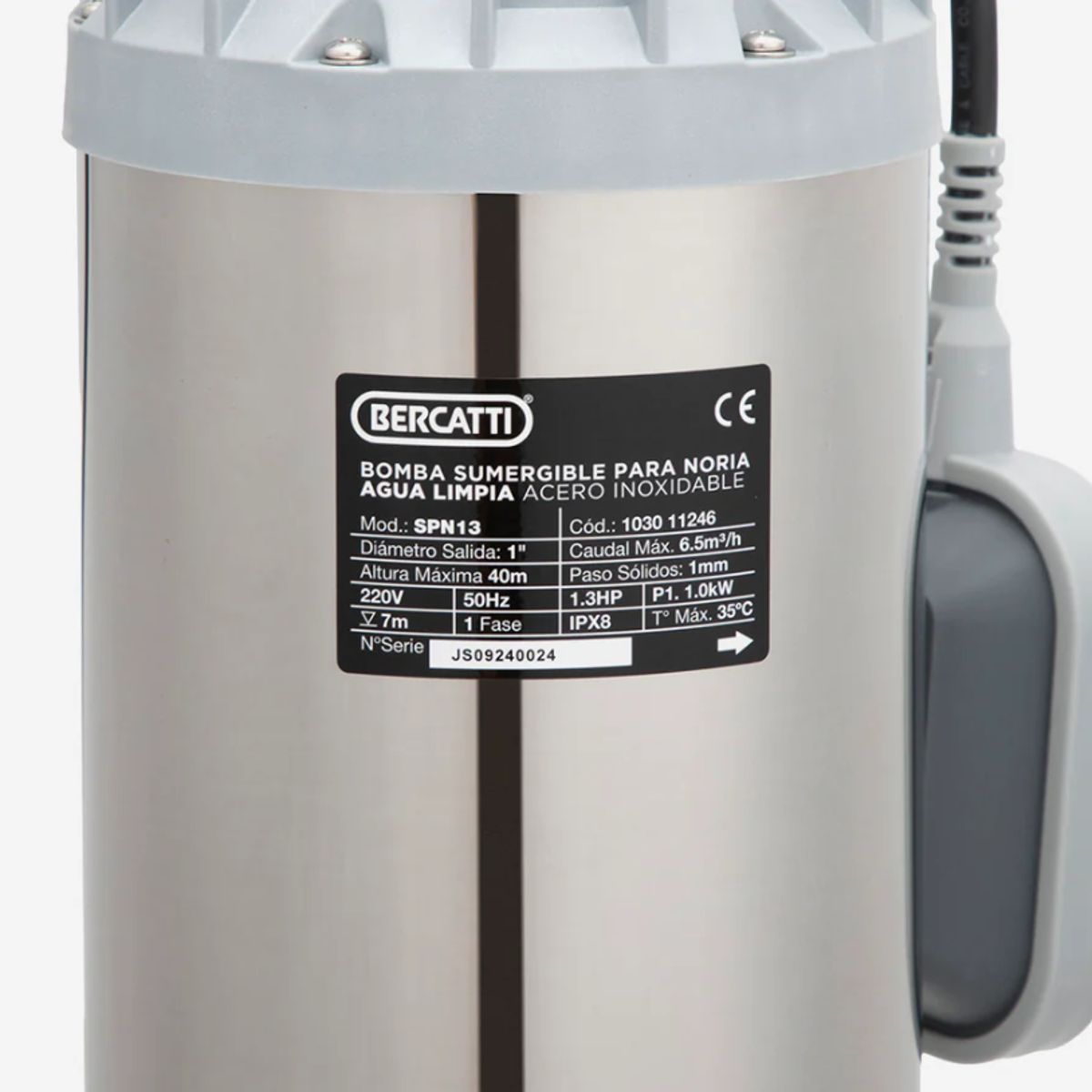 BERCATTI - Bomba Sumergible para Noria 1-3HP SPN1-3 BERCATTI