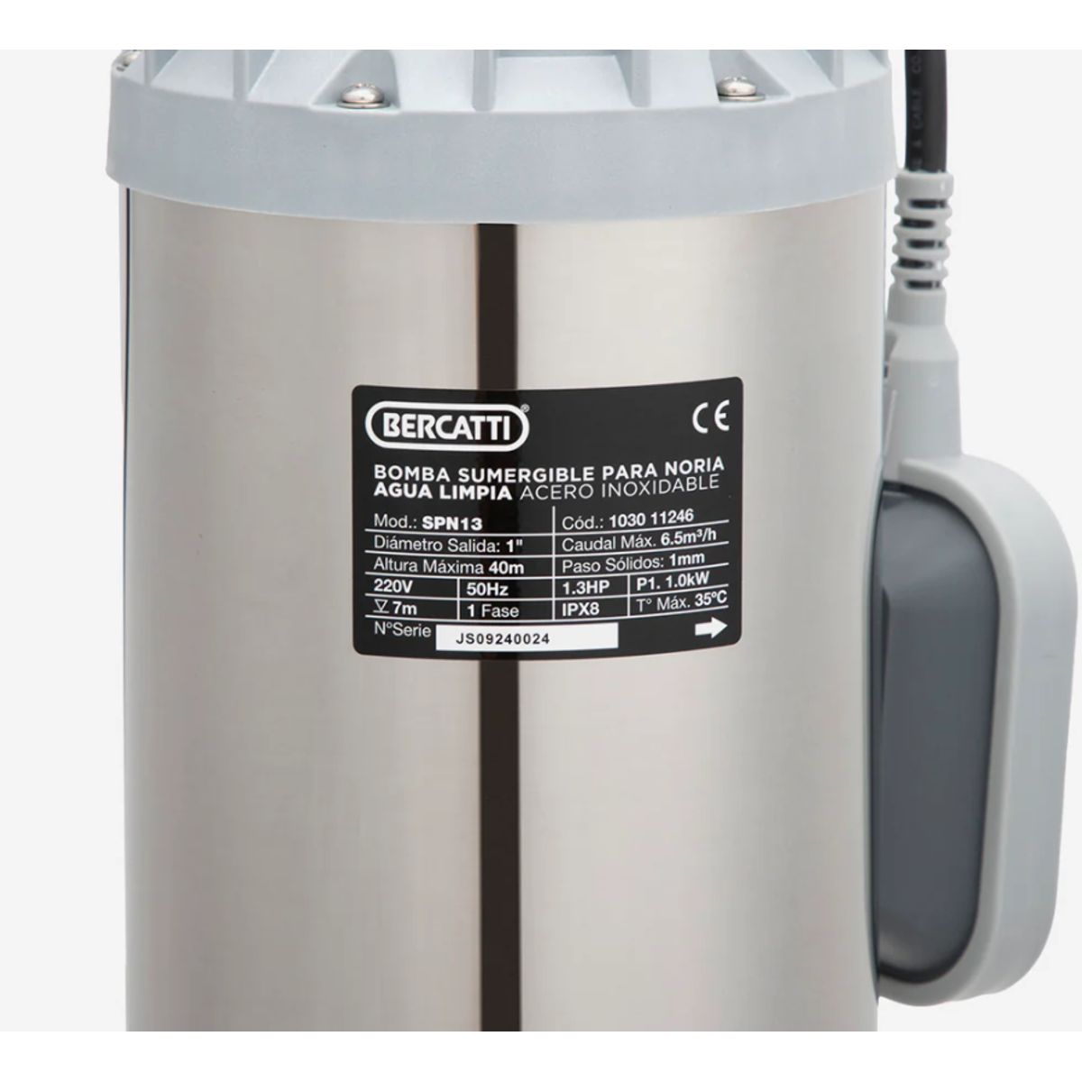 BERCATTI - Bomba Sumergible para Noria 1-3HP SPN1-3 BERCATTI
