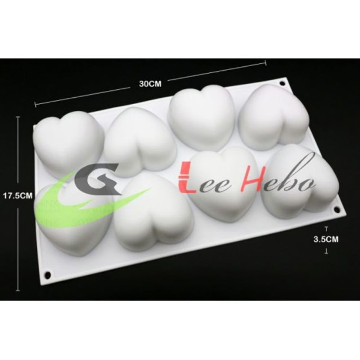 GENERICO - Molde Silicona Reposteria Corazones.