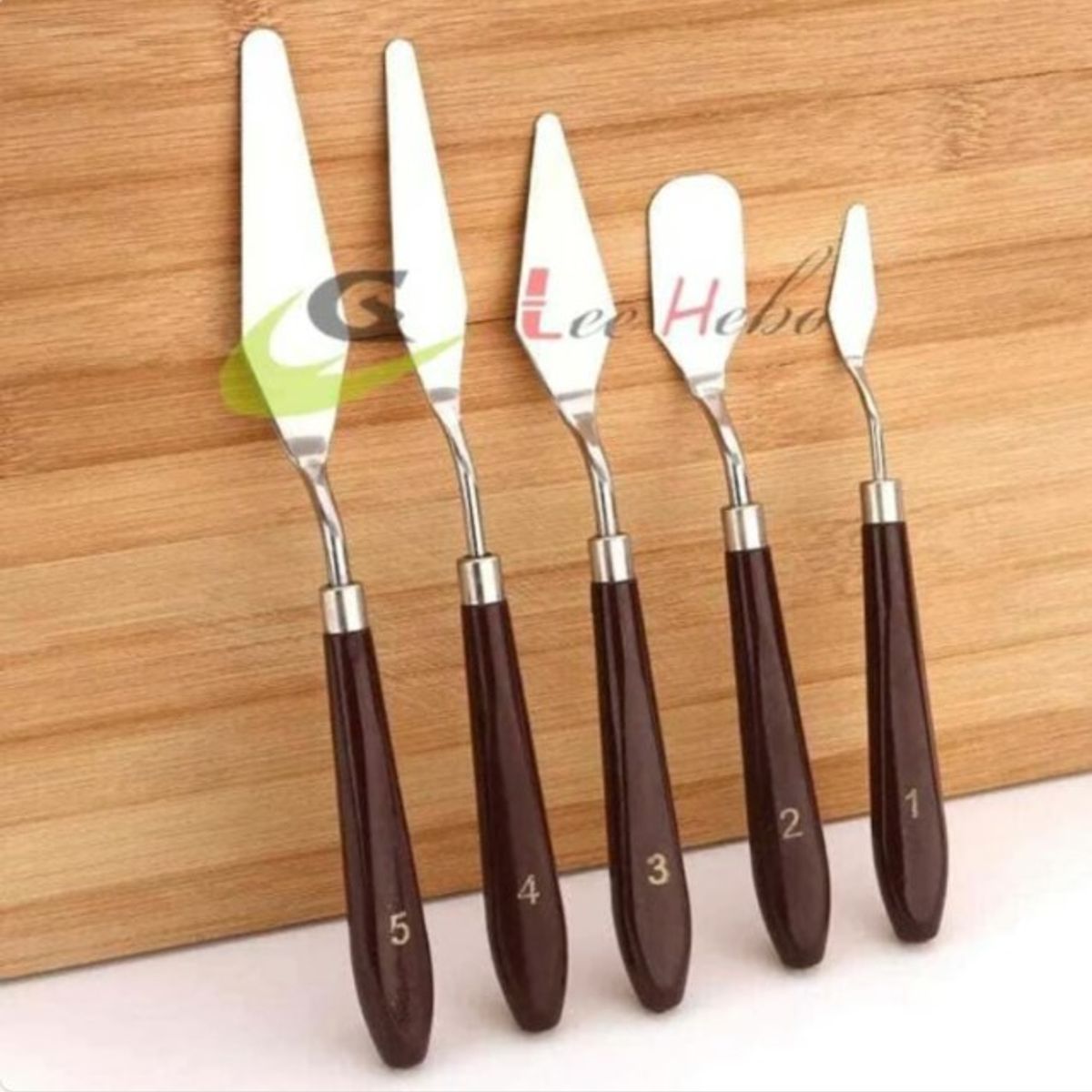 GENERICO - Juego Espatula De Acero Set 5 Piezas Cocina