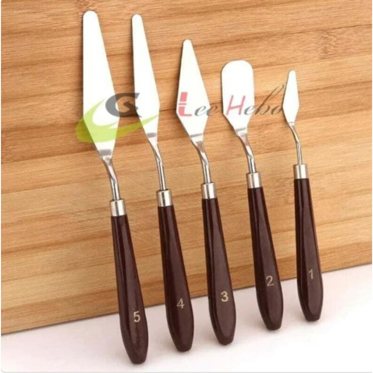 GENERICO - Juego Espatula De Acero Set 5 Piezas Cocina