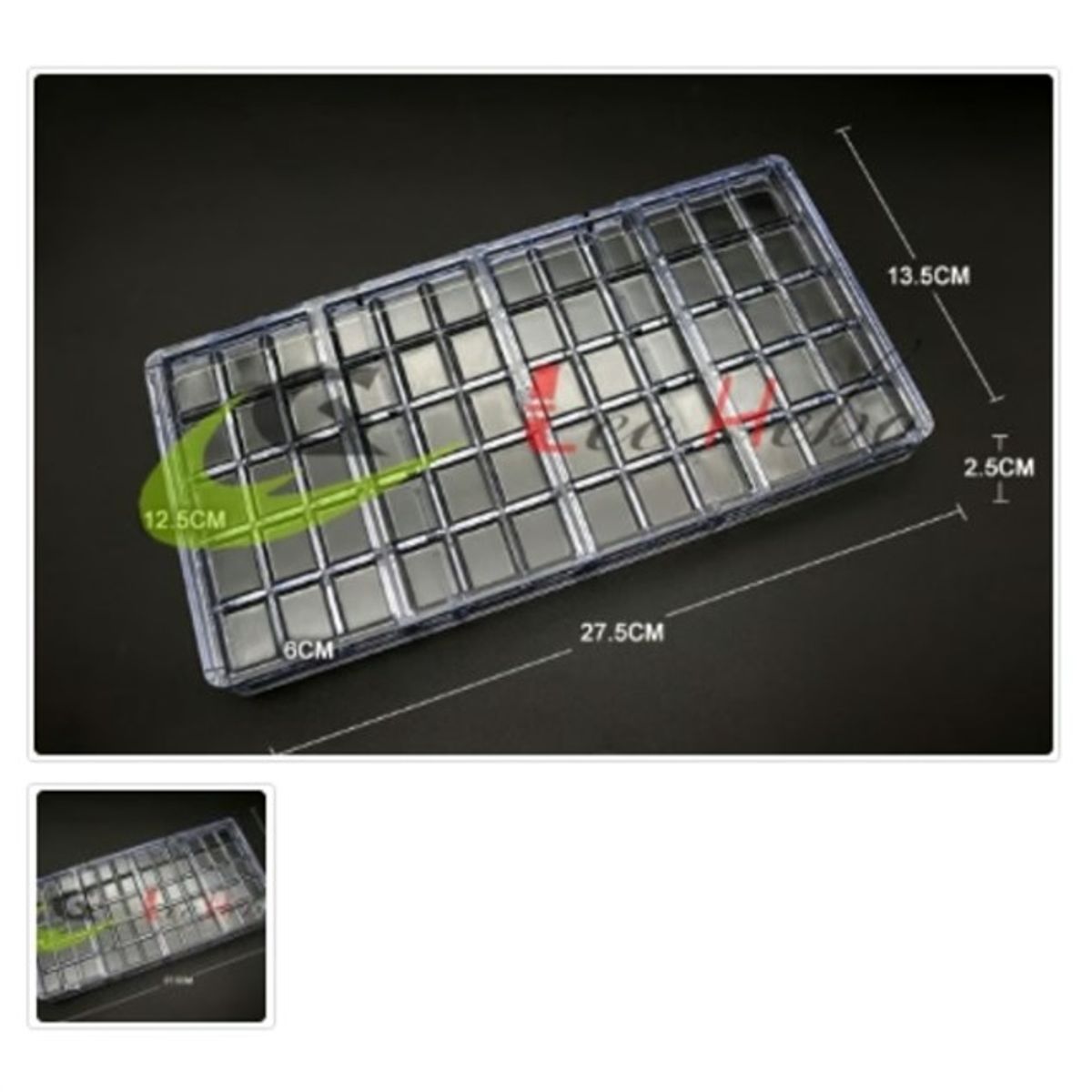 GENERICO - Molde Acrilico Para Chocolate 60 Divisiones