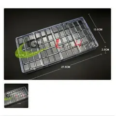 GENERICO - Molde Acrilico Para Chocolate 60 Divisiones