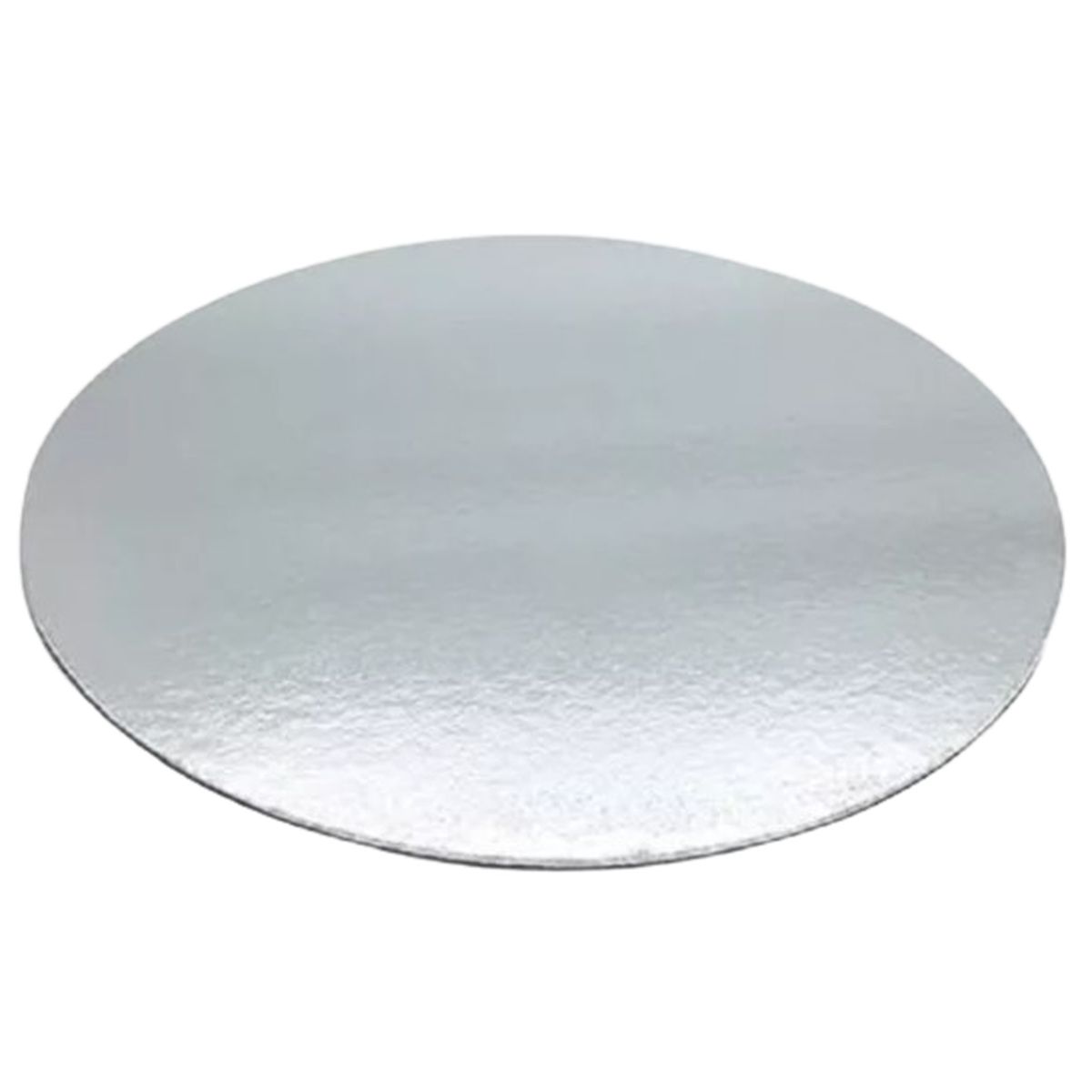 GENERICO - Pack 5 Bandeja Redonda Plateada 35 cm