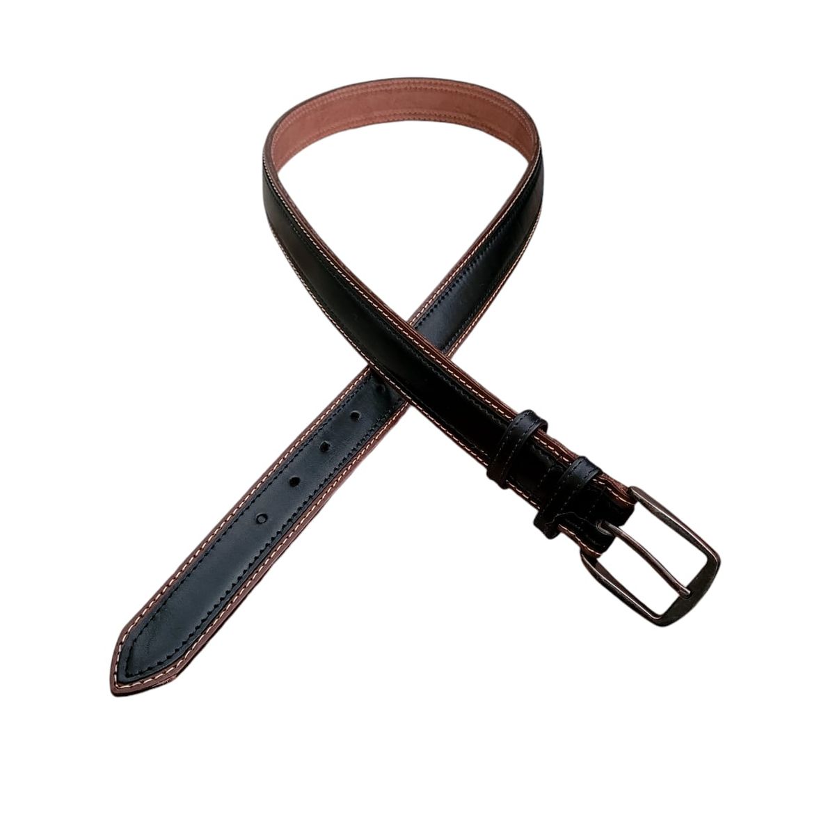 XONA DISEÑO - Cinturón Hombre Cuero NegroCafé