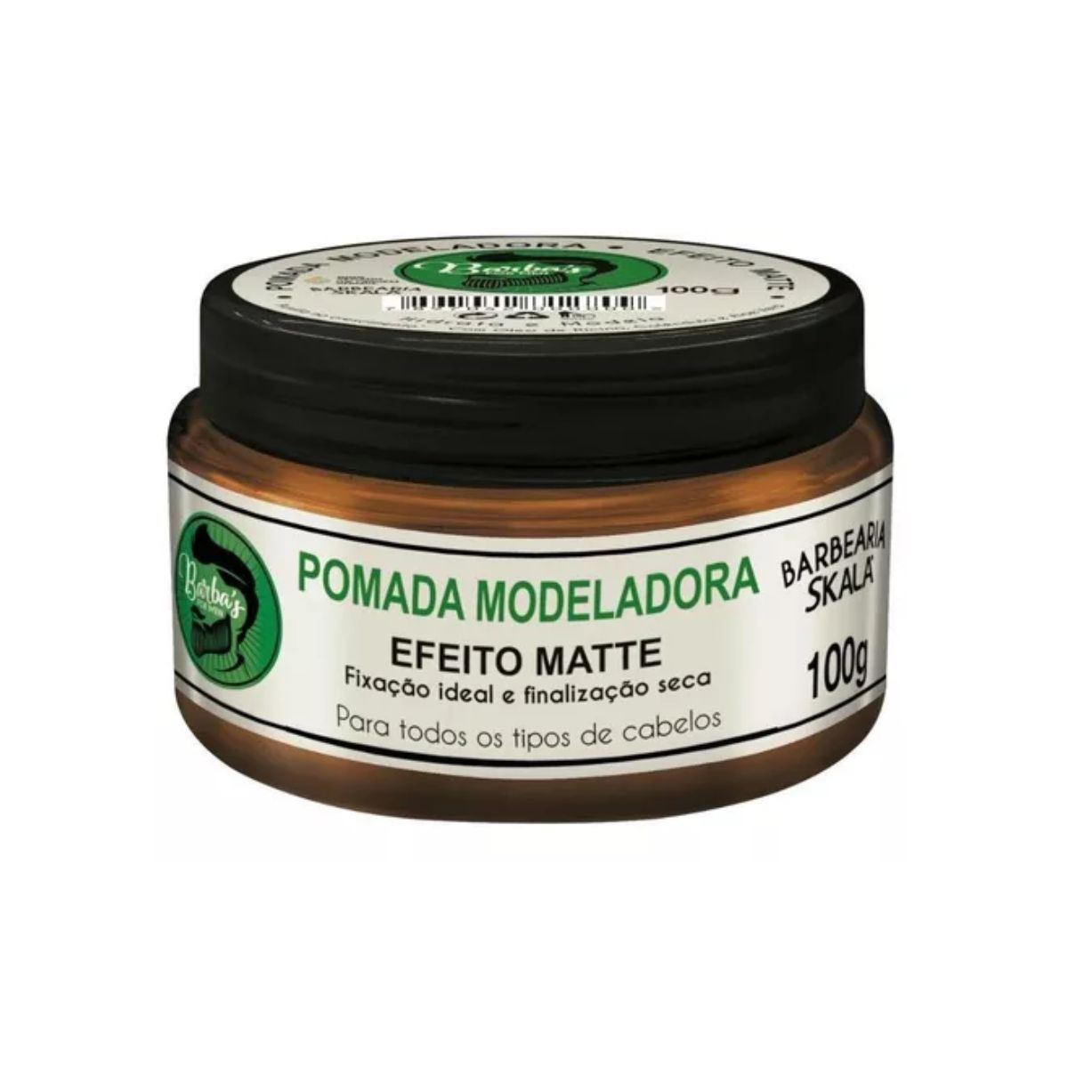 SKALA - Pomada Modeladora para Barba 100g Skala - Negro
