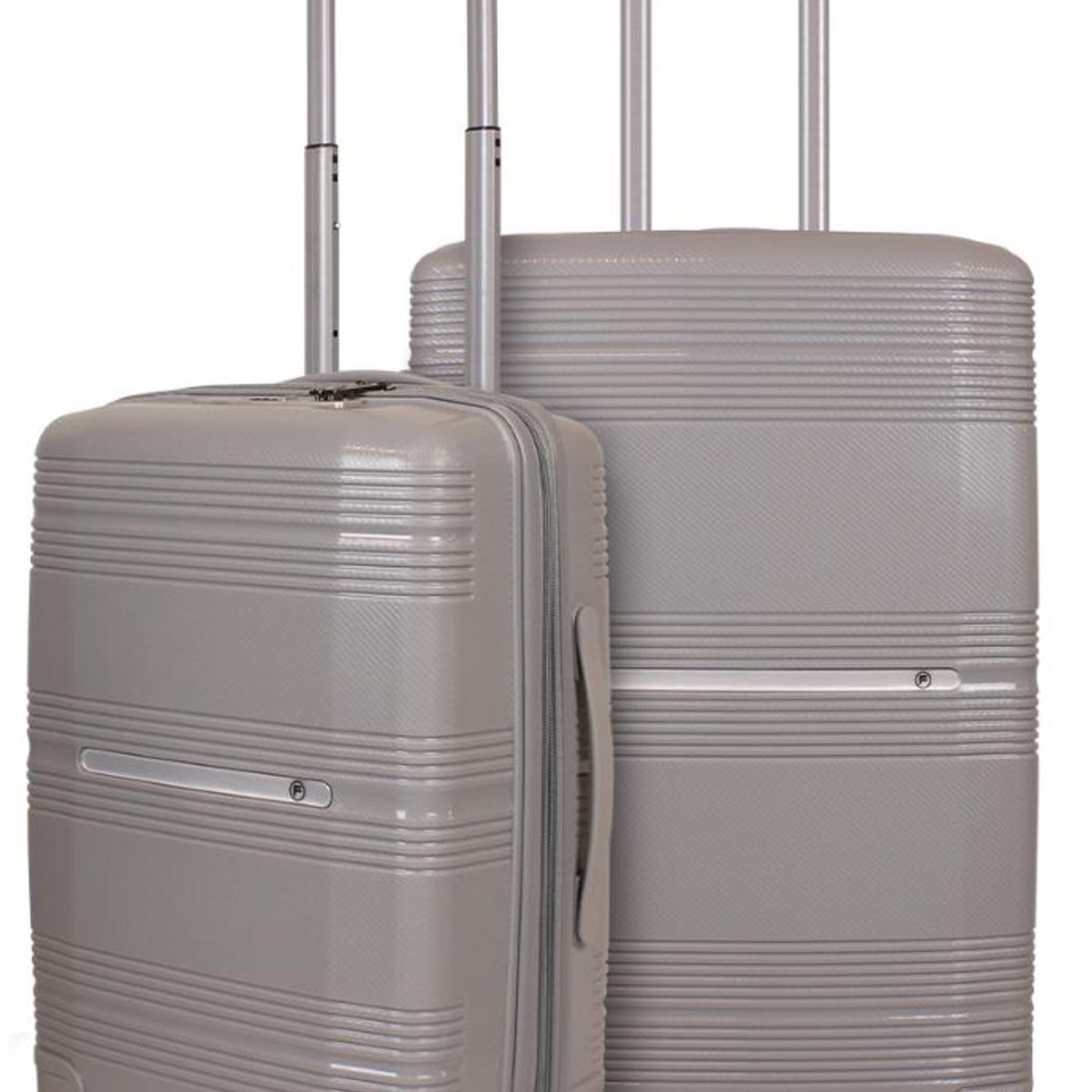 F LA MALETA DE CHILE - Pack 2 Maletas S+M gris CHIC F la Maleta de Chile