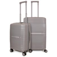 Pack 2 Maletas S+M gris CHIC