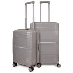 F LA MALETA DE CHILE - Pack 2 Maletas S+M gris CHIC