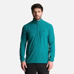 LIPPI - Polerón Hombre Jacaranda Nano-F 14 Zip Turquesa