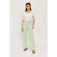 ASH - Blusa Manga Corta Crudo Mujer