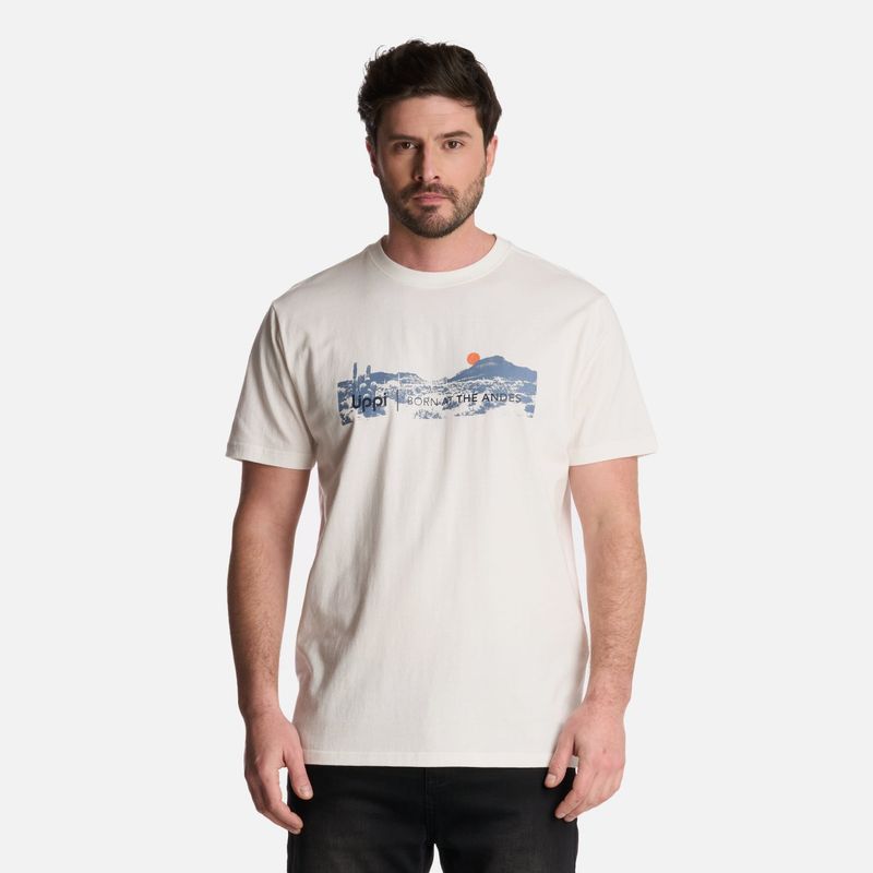LIPPI - Polera Hombre Logo Lippi Front Print T-Shirt Blanco Lippi