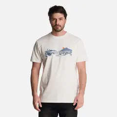 LIPPI - Polera Hombre Logo Front Print T-Shirt Blanco