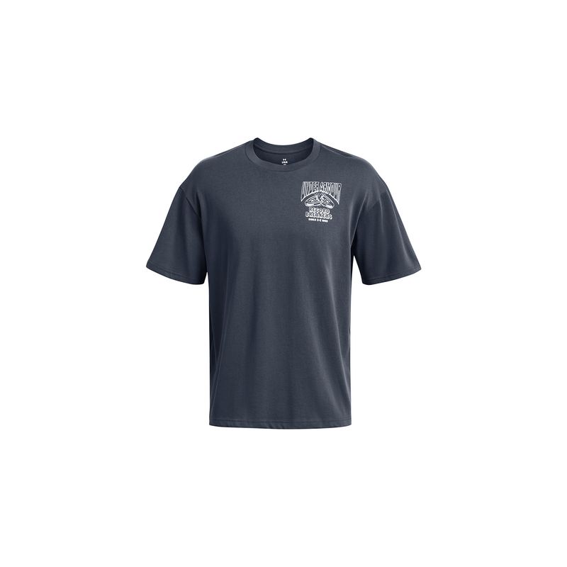 UNDER ARMOUR - Polera manga corta Heavyweight hombre Gris UNDER ARMOUR