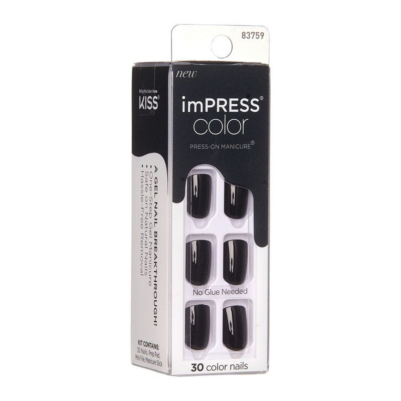 KISS - Uñas Impress Color All Black