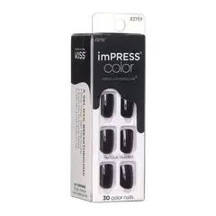 KISS - Uñas Impress Color All Black