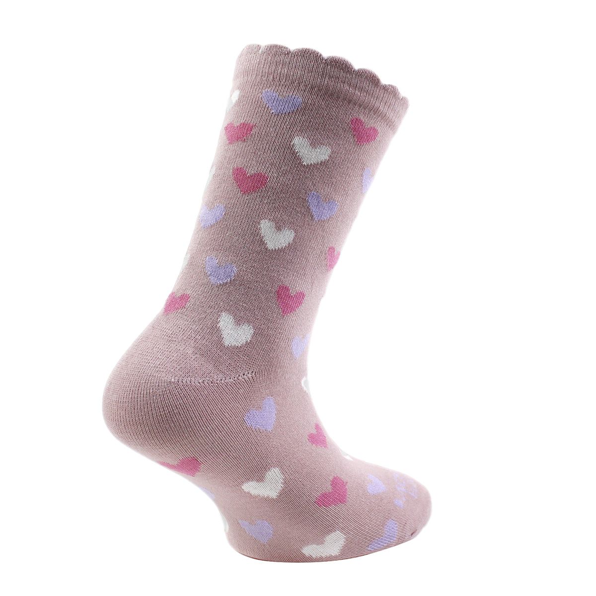 MONARCH - 2 Pares Calcetín Bamboo Arcoiris Largo 3/4 Malva