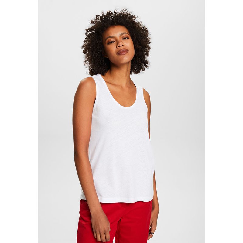 ESPRIT - Polera de Tirantes con Cuello Redondo Mujer Esprit ESPRIT