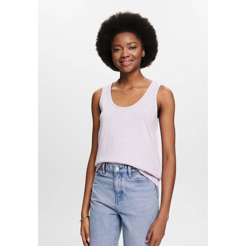 ESPRIT - Polera de Tirantes con Cuello Redondo Mujer Esprit ESPRIT