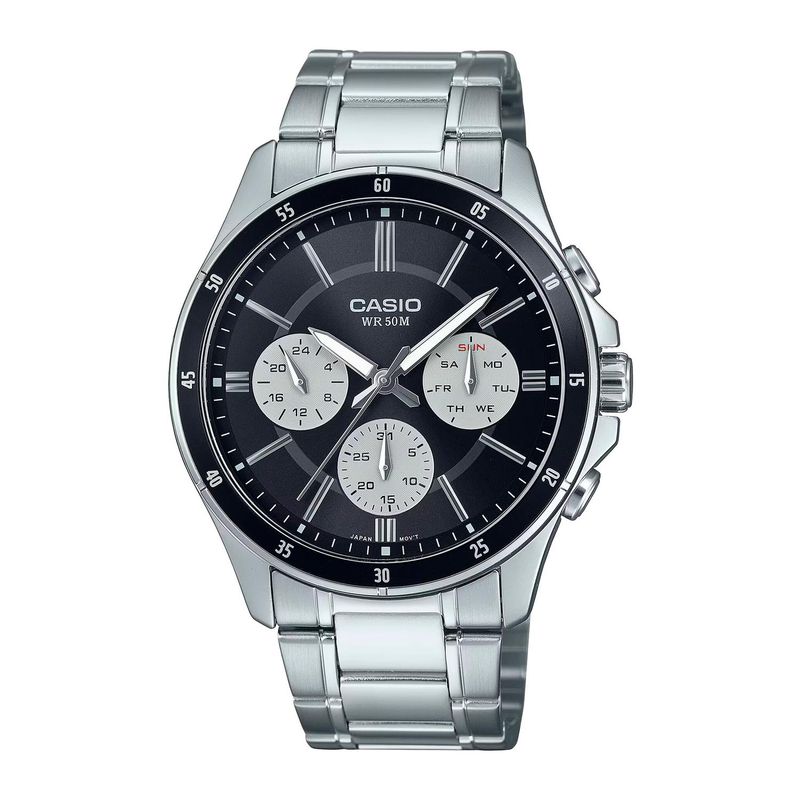 CASIO - Reloj CASIO MTP-1374D-1A3VDF Acero Hombre Plateado