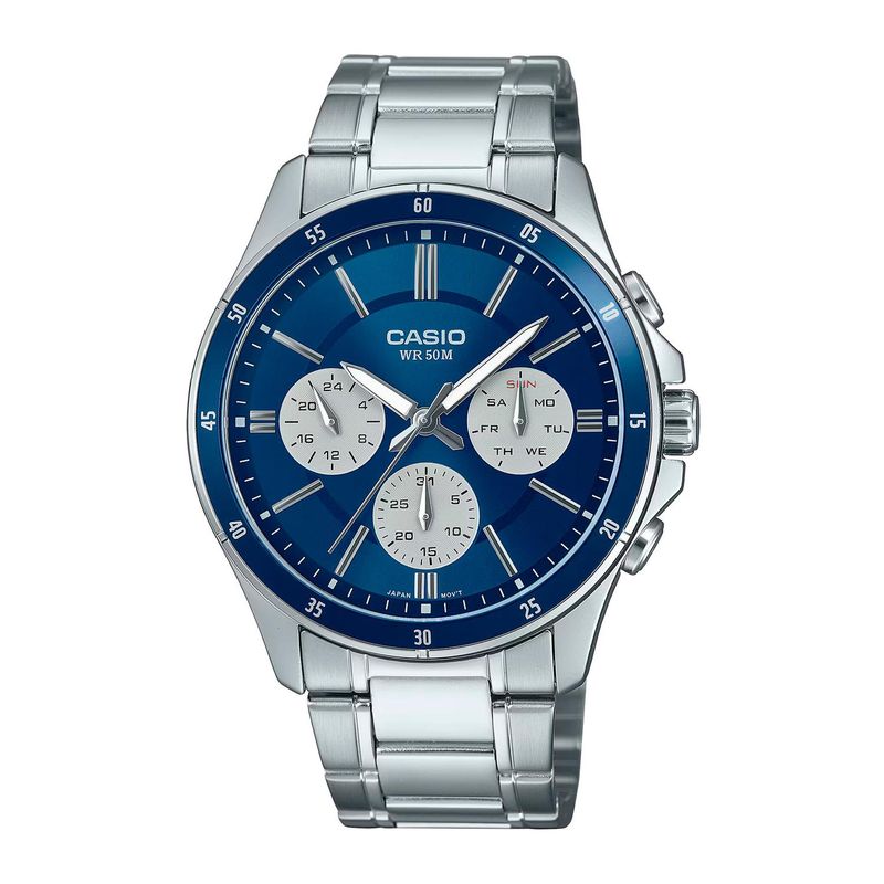 CASIO - Reloj CASIO MTP-1374D-2A3VDF Acero Hombre Plateado