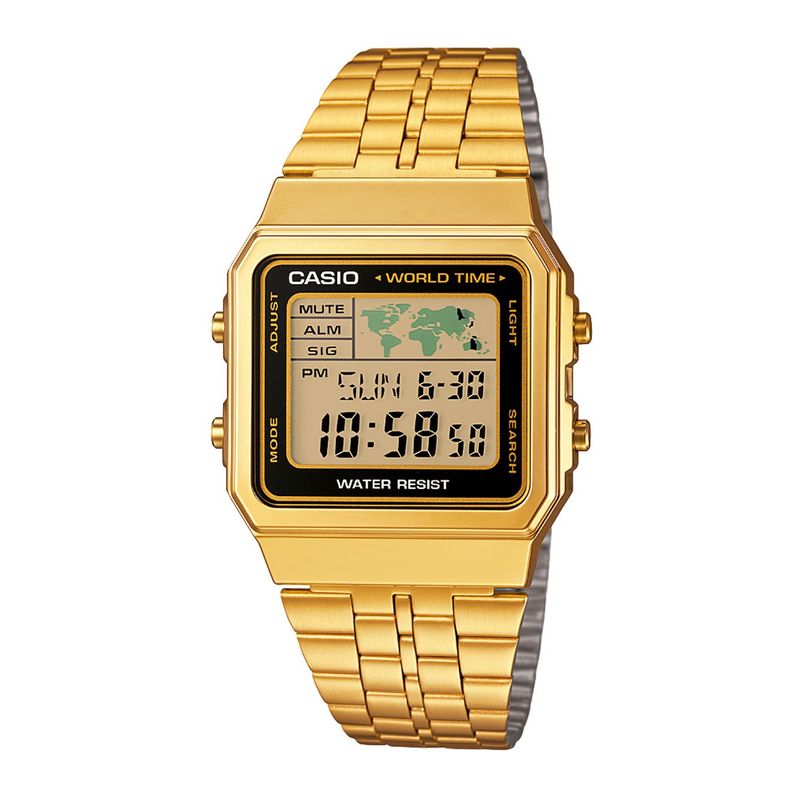 CASIO - Reloj CASIO A500WGA-1DF Resina Unisex Dorado