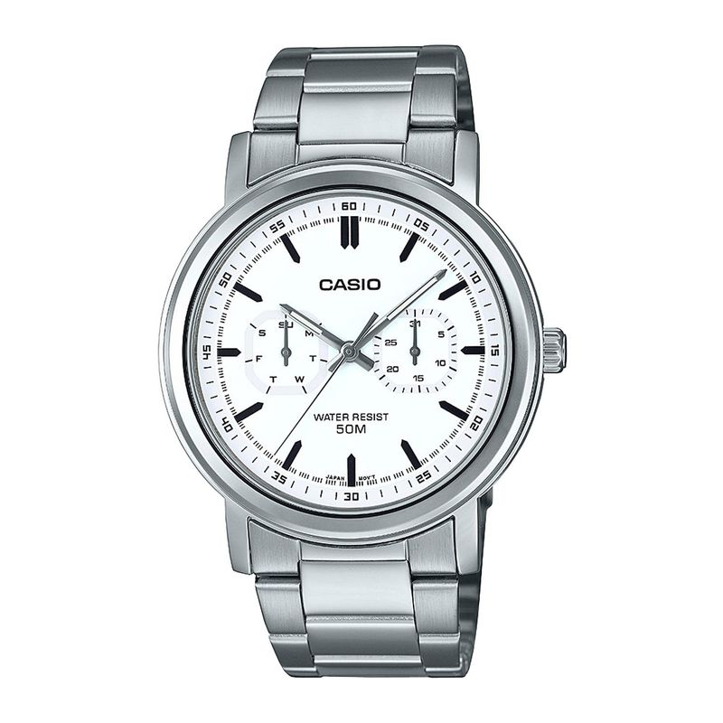 CASIO - Reloj CASIO MTP-E335D-7EVDF Acero Hombre Plateado