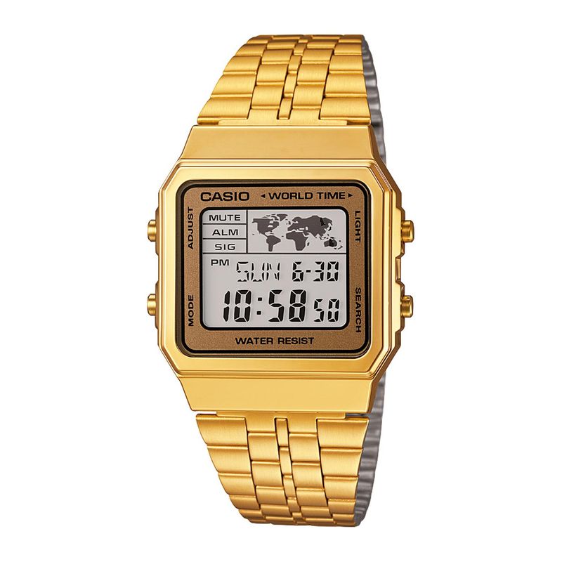 CASIO - Reloj CASIO A500WGA-9DF Resina Unisex Dorado