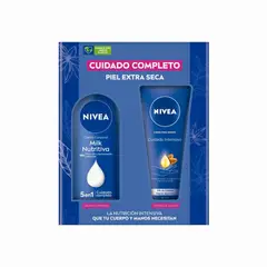 NIVEA - Pack Crema Corporal Milk Nutritiva 250ml + Hand 100ml.-