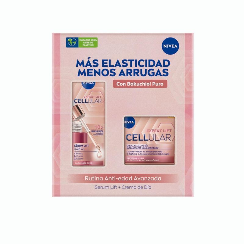 NIVEA - NIVEA Pack Rutina Cellular Expert Lift Crema Día+Serum